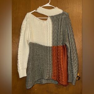 Colorblock Knit Sweater